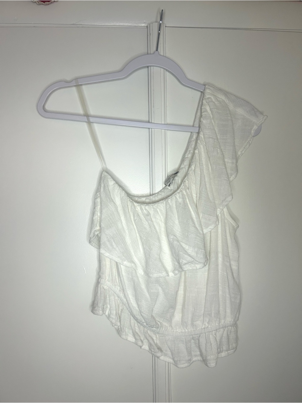 American Eagle One Shoulder Ruffle Blouse